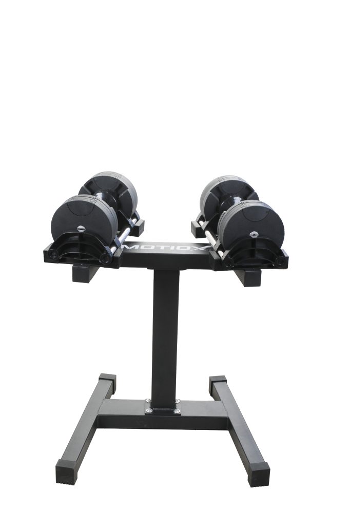 Podesive bučice na stalku Motiox