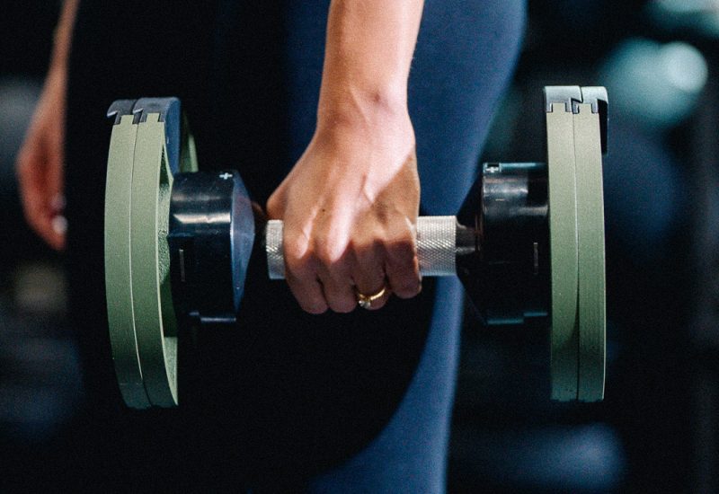 Motiox Adjustable Dumbbell 2 24 kg Army Green – podesive bučice 10