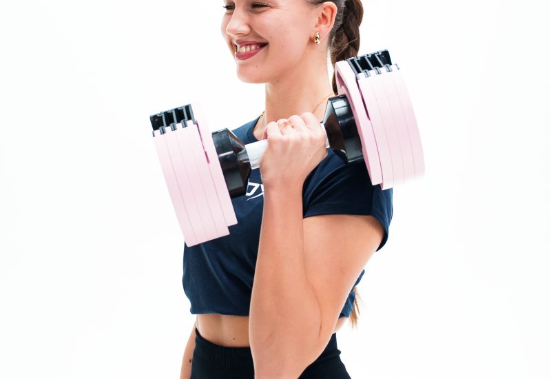 Promjenjiva bučica Motiox Power Pink, home gym